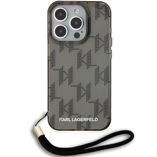 Karl-Lagerfeld-IML-Mono-KL-Pattern-Cord-telefontok-fekete-iPhone-15-Pro-Max-1