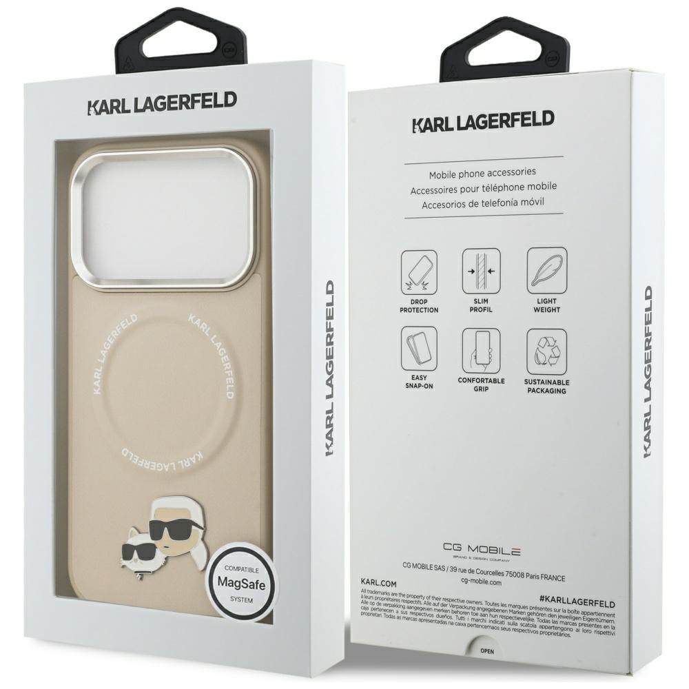 Karl-Lagerfeld-Karl-Choupette-Pins-MagSafe-telefontok-bezs-iPhone-17-Pro-Max-7