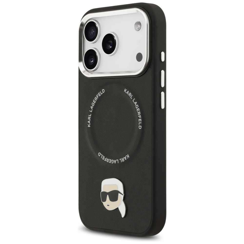 Karl-Lagerfeld-Karl-Pin-MagSafe-telefontok-fekete-iPhone-17-Pro-Max-1
