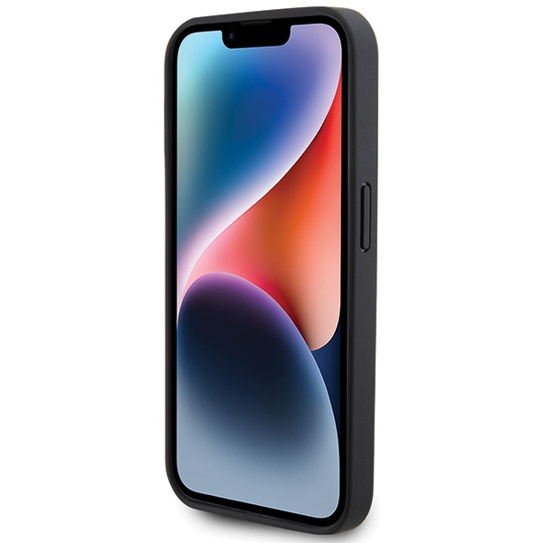 Karl-Lagerfeld-Leather-Monogram-Hot-Stamp-Metal-Logo-telefontok-fekete-iPhone-15-Pro-4