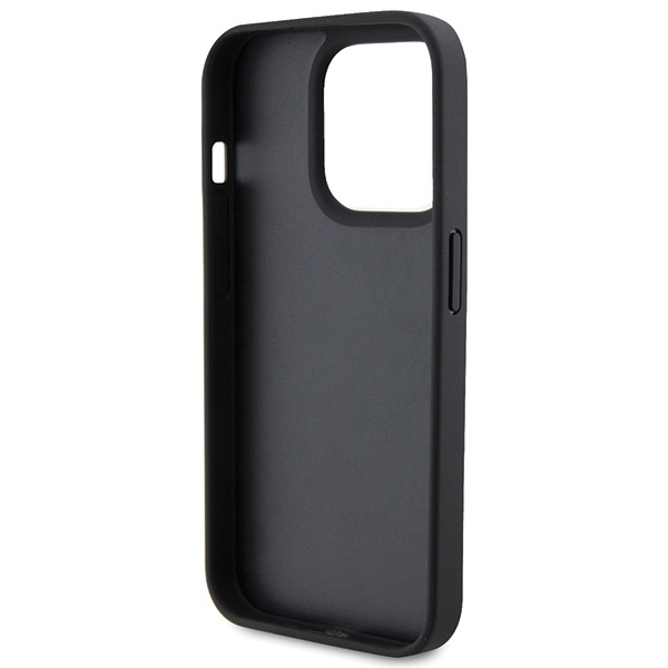 Karl-Lagerfeld-Leather-Monogram-Hot-Stamp-Metal-Logo-telefontok-fekete-iPhone-15-Pro-6