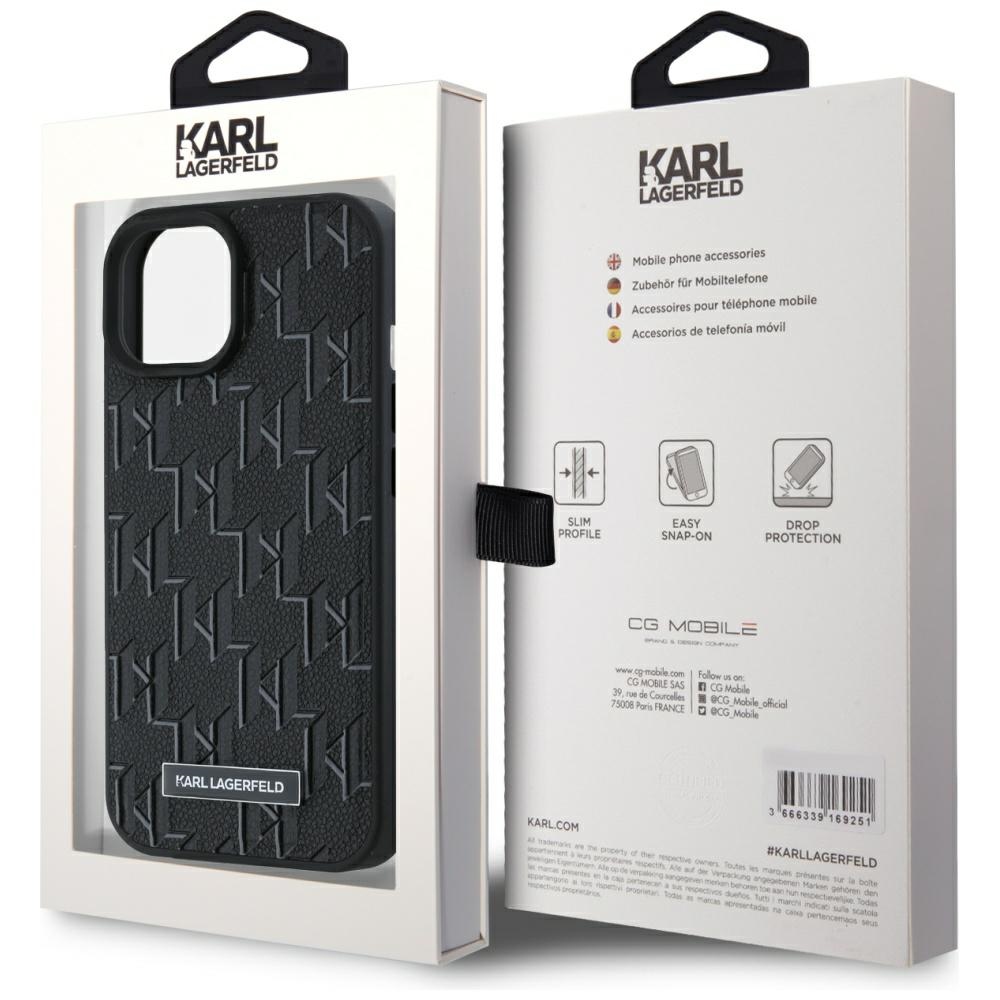 Karl-Lagerfeld-Leather-Monogram-Metal-Logo-telefontok-fekete-iPhone-15-iPhone-14-iPhone-13-7