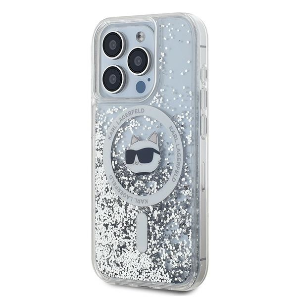 Karl-Lagerfeld-Liquid-Glitter-Choupette-Head-MagSafe-telefontok-atlatszo-iPhone-15-Pro-Max-1