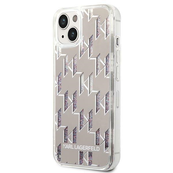 Karl-Lagerfeld-Liquid-Glitter-Monogram-telefontok-ezust-iPhone-14-Plus-1