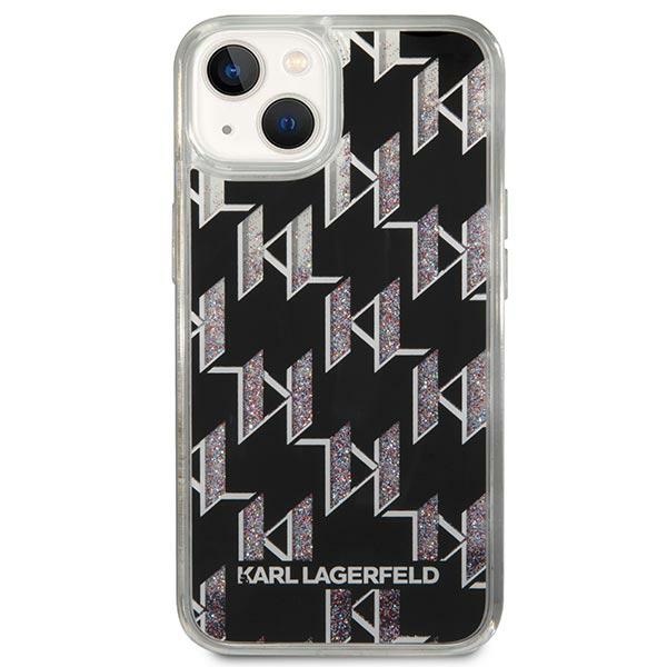 Karl-Lagerfeld-Liquid-Glitter-Monogram-telefontok-fekete-iPhone-14-Plus-2