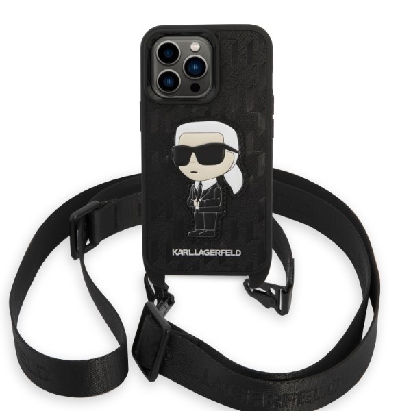Karl-Lagerfeld-Monogram-Ikonik-Patch-telefontok-fekete-iPhone-14-Pro-1
