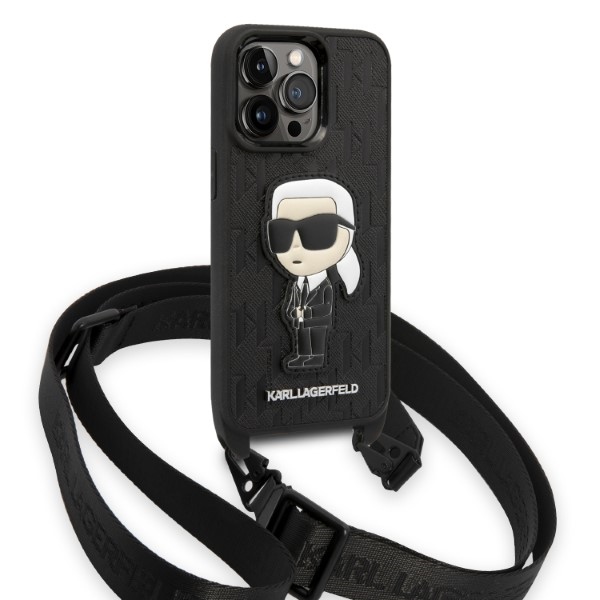 Karl-Lagerfeld-Monogram-Ikonik-Patch-telefontok-fekete-iPhone-14-Pro-2