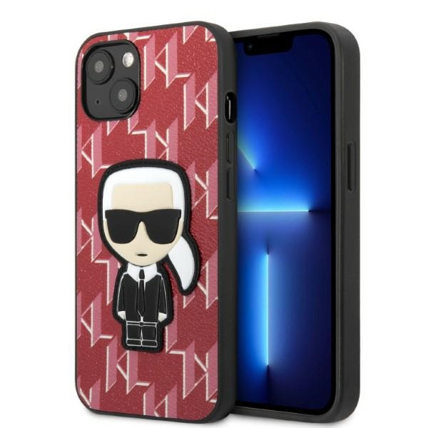 Karl Lagerfeld Monogram Ikonik Patch telefontok piros - iPhone 13 mini