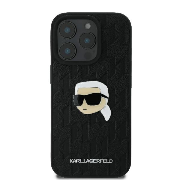 Karl-Lagerfeld-Monogram-Karl-Head-telefontok-fekete-iPhone-16-Pro-Max-2