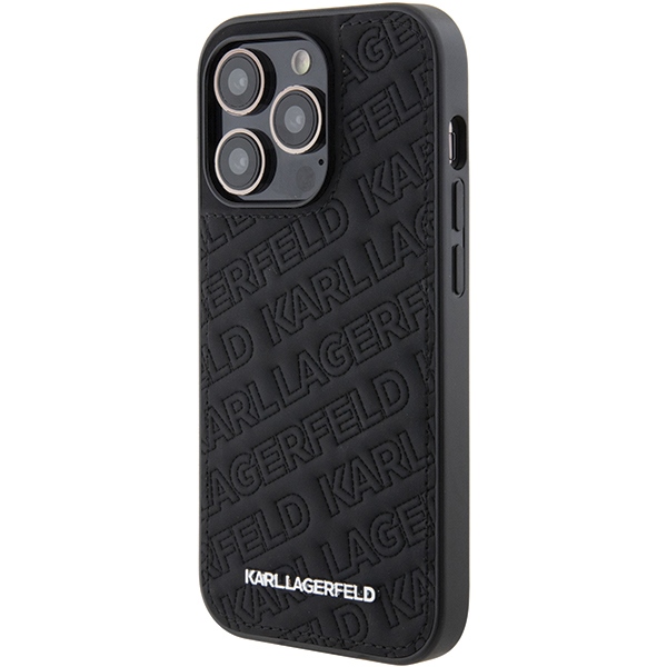 Karl-Lagerfeld-Quilted-K-Pattern-telefontok-fekete-iPhone-15-Pro-1