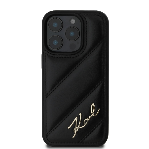 Karl-Lagerfeld-Quilted-Signature-telefontok-fekete-iPhone-16-Pro-Max-2