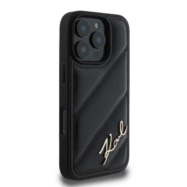 Karl-Lagerfeld-Quilted-Signature-telefontok-fekete-iPhone-16-Pro-Max-3