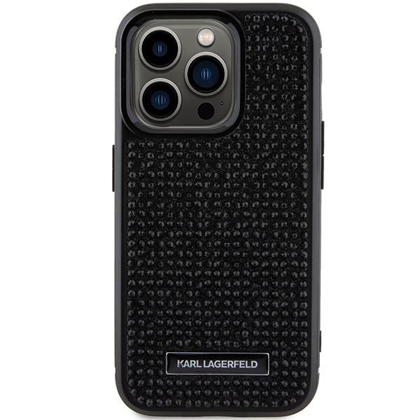 Karl-Lagerfeld-Rhinestone-Logo-Metal-Plate-telefontok-fekete-iPhone-15-Pro-Max-iPhone-15-Pro-2