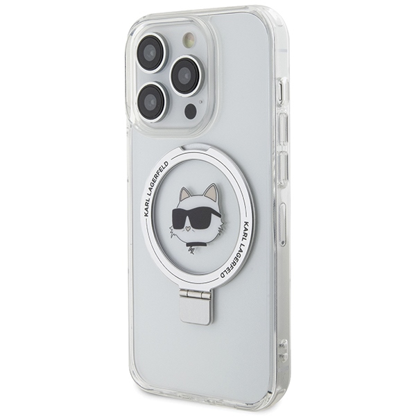 Karl-Lagerfeld-Ring-Stand-Choupette-Head-MagSafe-telefontok-feher-iPhone-15-Pro-Max-1