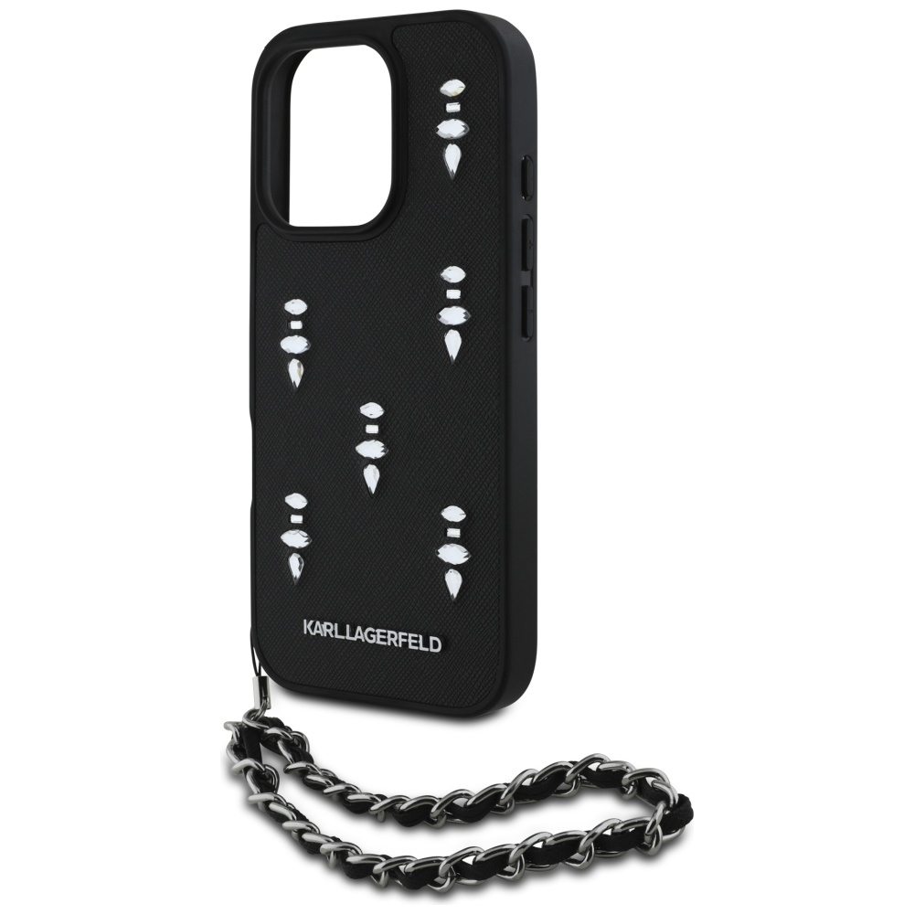 Karl-Lagerfeld-Saffiano-telefontok-fekete-iPhone-16-Pro-4