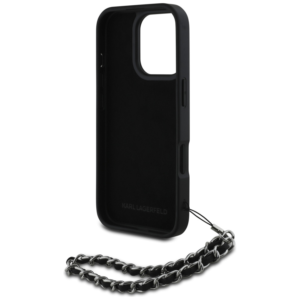 Karl-Lagerfeld-Saffiano-telefontok-fekete-iPhone-16-Pro-Max-5