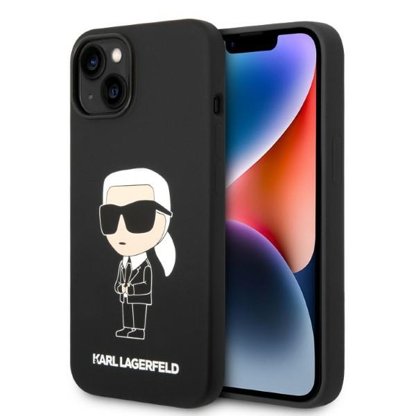 Karl Lagerfeld Silicone Ikonik MagSafe telefontok fekete - iPhone 14 Plus