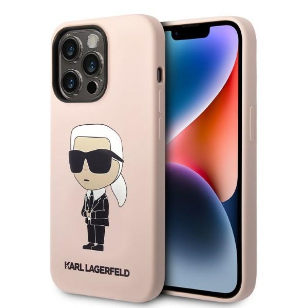 Karl Lagerfeld Silicone Ikonik MagSafe telefontok rózsaszín - iPhone 14 Pro Max