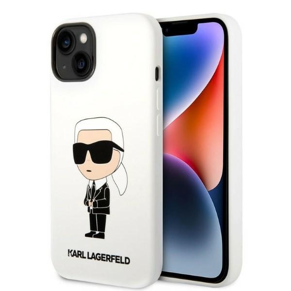 Karl Lagerfeld Silicone Ikonik telefontok fehér - iPhone 14 Plus