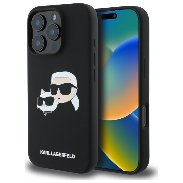 Karl Lagerfeld Silicone telefontok fekete - iPhone 16 Pro Max