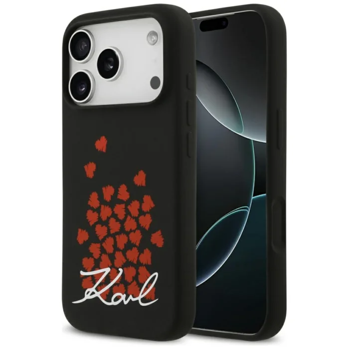 Karl Lagerfeld Silicone telefontok fekete - iPhone 17 Pro