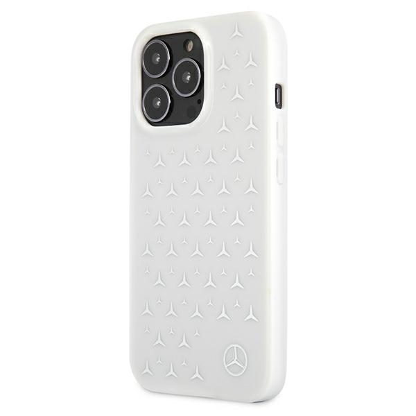 Mercedes-Silver-Stars-Pattern-telefontok-feher-iPhone-13-Pro-Max-1