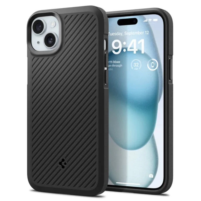 Spigen Core Armor telefontok fekete - iPhone 15 Plus