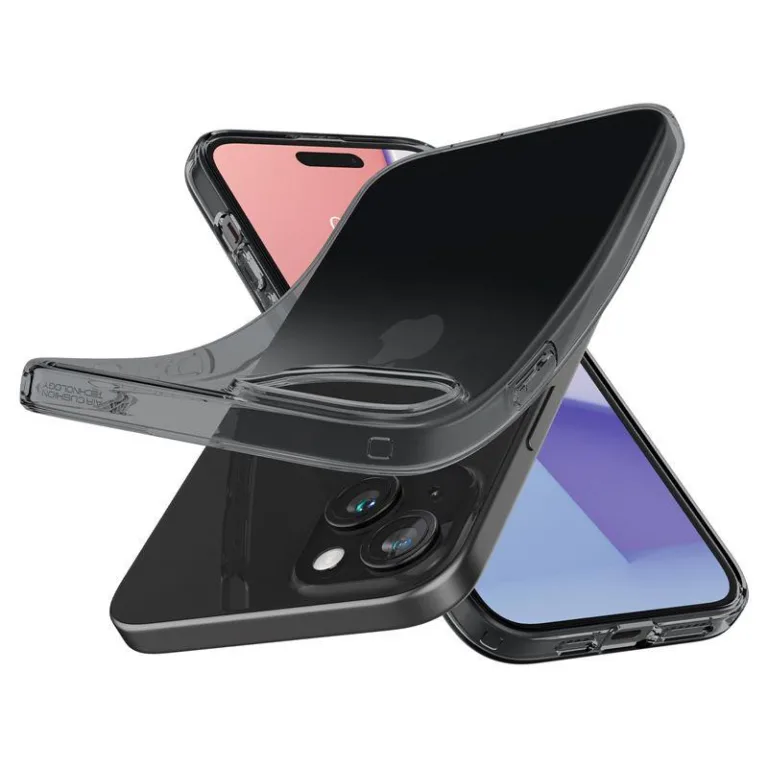 Spigen Crystal Flex telefontok szürke|átlátszó - iPhone 15 Plus