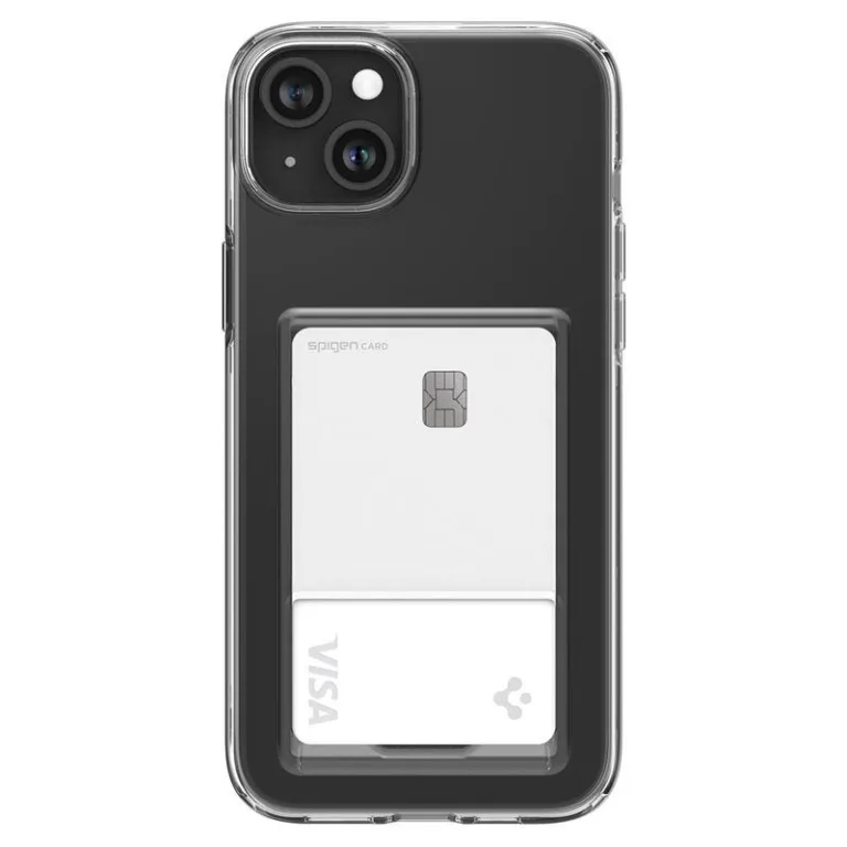Spigen Crystal Slot telefontok átlátszó - iPhone 15 Plus