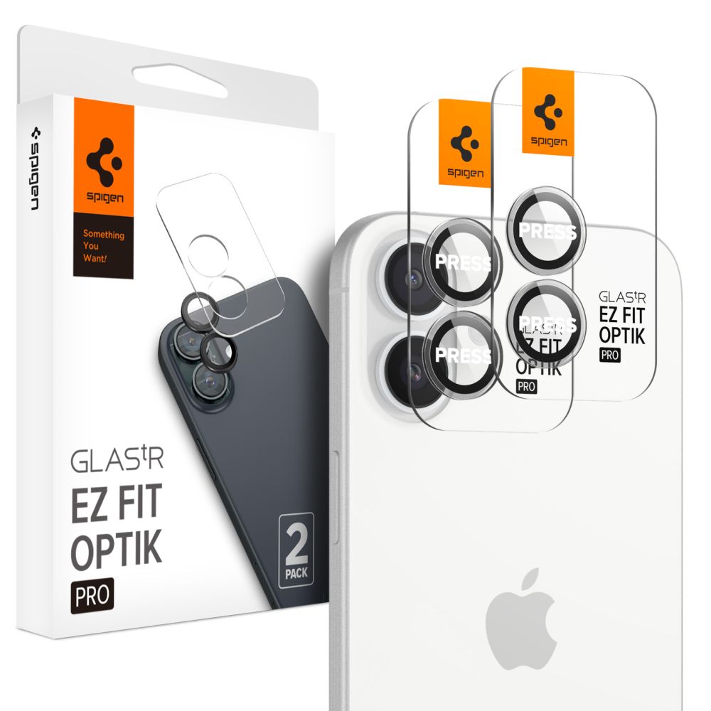 Spigen Glas.tR EZ Fit Optik Pro edzett üveg – iPhone 16 / 16 Plus / 17 (2 db) Spigen Glas.tR EZ Fit Optik Pro edzett üveg – iPhone 16 / 16 Plus / 17 (2 db)