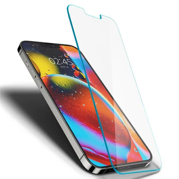 Spigen Glas.tR EZ Fit betekintésgátlós edzett üveg – iPhone 13 Pro Max (2 db)