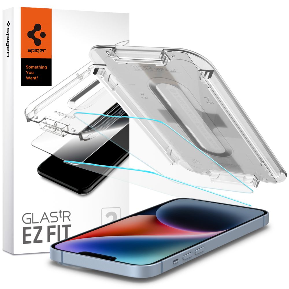 Spigen Glas.tR EZ Fit edzett üveg – iPhone 13 / 13 Pro / 14 / 16e (2 db) Spigen Glas.tR EZ Fit edzett üveg – iPhone 13 / 13 Pro / 14 / 16e (2 db)