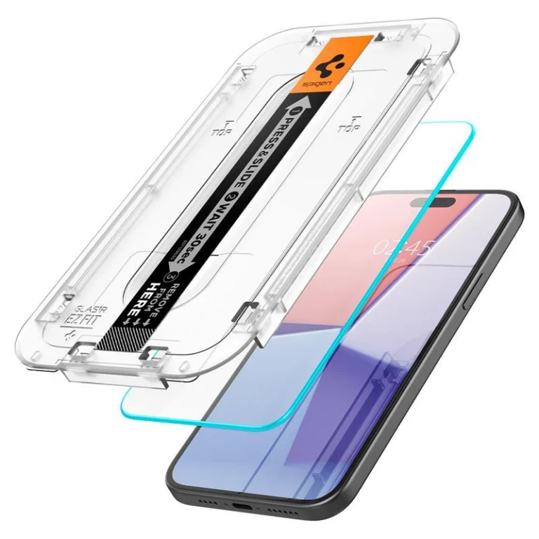 Spigen Glas.tR EZ Fit edzett üveg – iPhone 15 Plus / 16 Plus