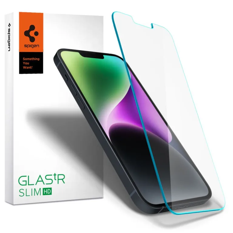 Spigen Glas.tR Slim edzett üveg – iPhone 13 Pro Max / 14 Plus