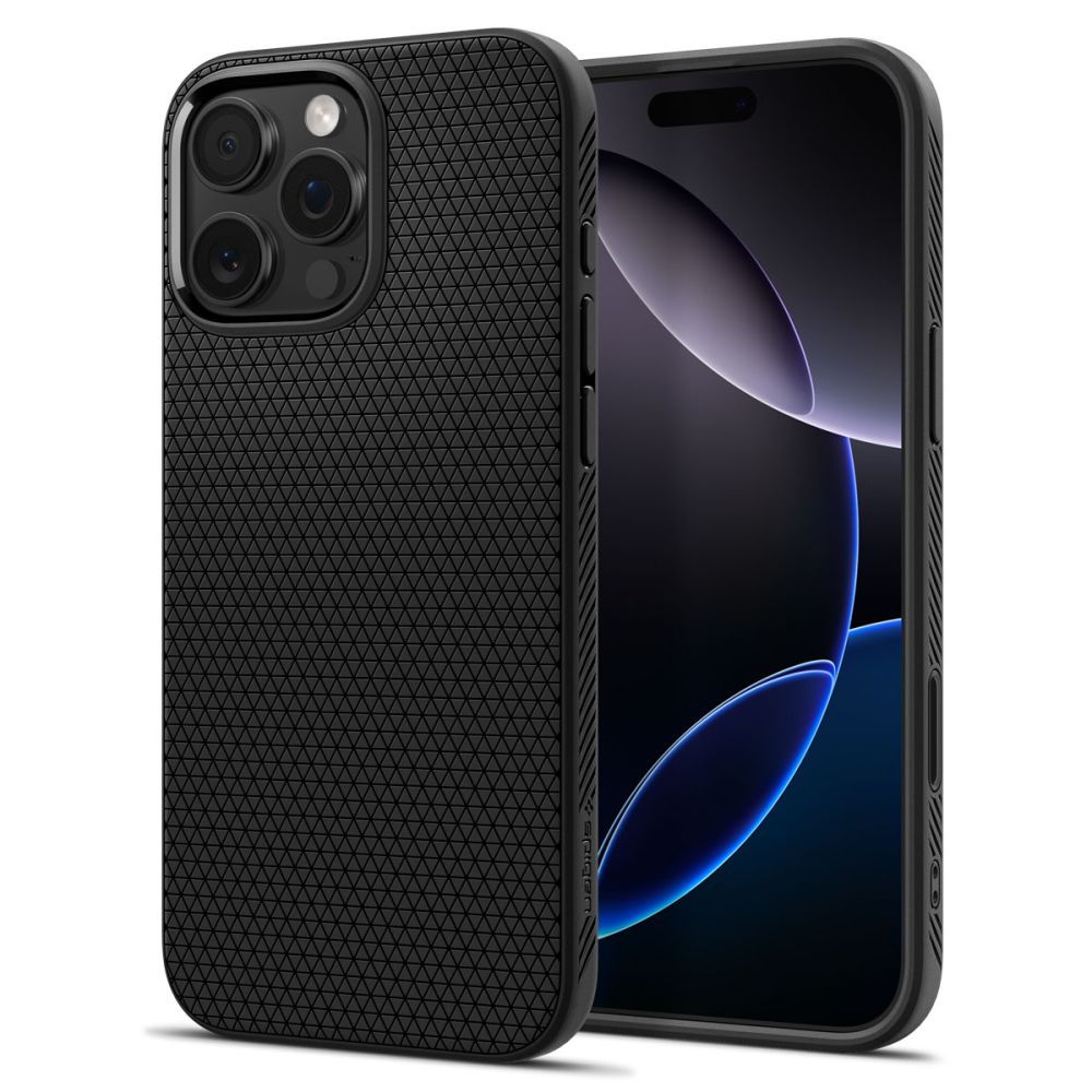 Spigen Liquid Air telefontok fekete - iPhone 16 Pro Spigen Liquid Air telefontok fekete - iPhone 16 Pro