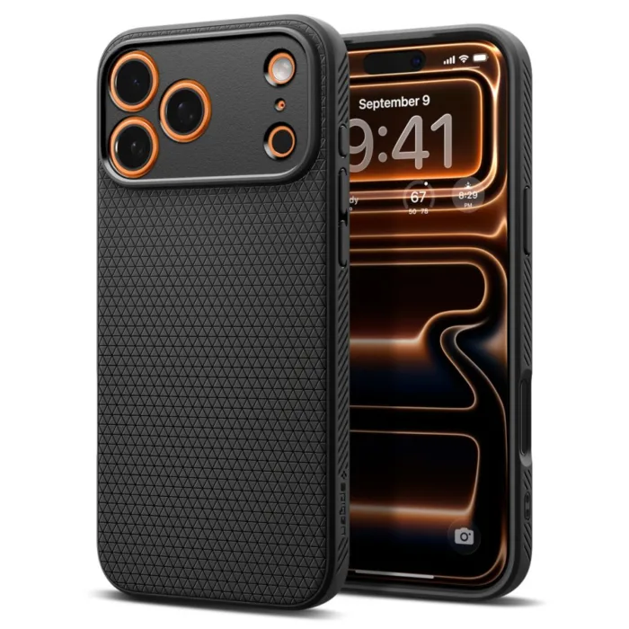 Spigen Liquid Air telefontok fekete - iPhone 17 Pro Max