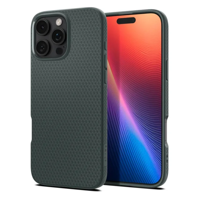 Spigen Liquid Air telefontok zöld - iPhone 16 Pro