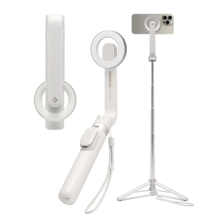 Spigen MagSafe Bluetooth szelfibot állvánnyal – bézs
