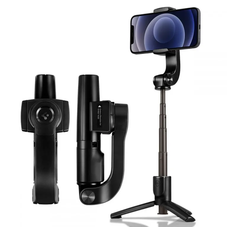 Spigen S610W Bluetooth gimbal + szelfibot – fekete