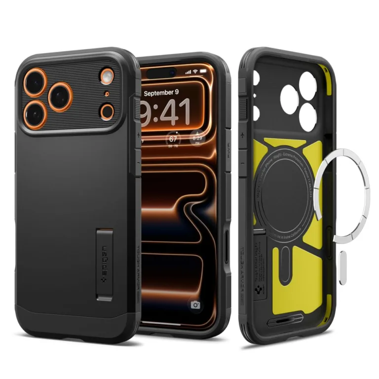 Spigen Tough Armor telefontok fekete - iPhone 17 Pro Max