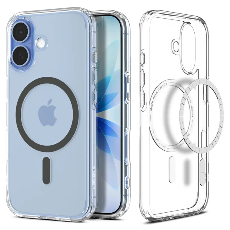 Spigen Ultra Hybrid Mag telefontok átlátszó|szürke - iPhone 17