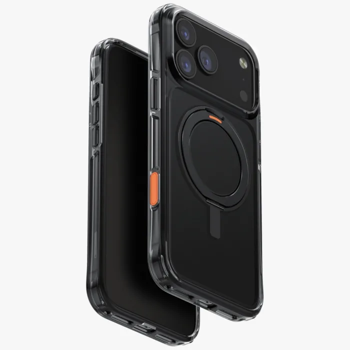 Uniq Swivix 360° forgatható kitámasztós tok iPhone 17 Pro Max – fekete