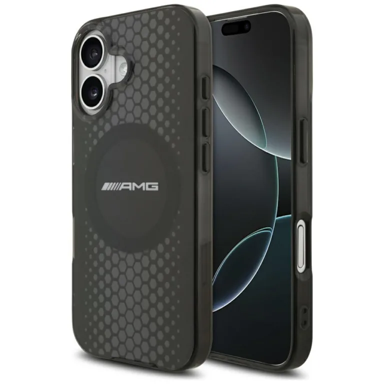 AMG Double Layer Transparent Graphics MagSafe telefontok fekete - iPhone 17