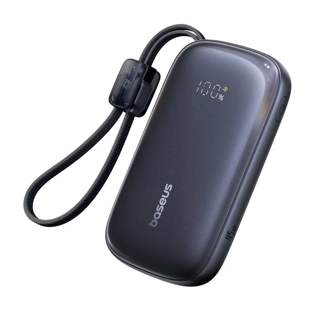 Baseus EnerFill FC21 Qpow 3 Ultra 10000 mAh 45W powerbank – fekete Baseus EnerFill FC21 Qpow 3 Ultra 10000 mAh 45W powerbank – fekete