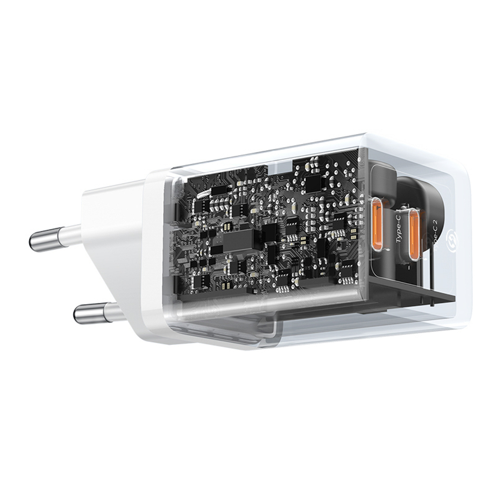 Baseus-GaN5-Pro-40W-2×USB-C-fali-tolto-–-feher-5