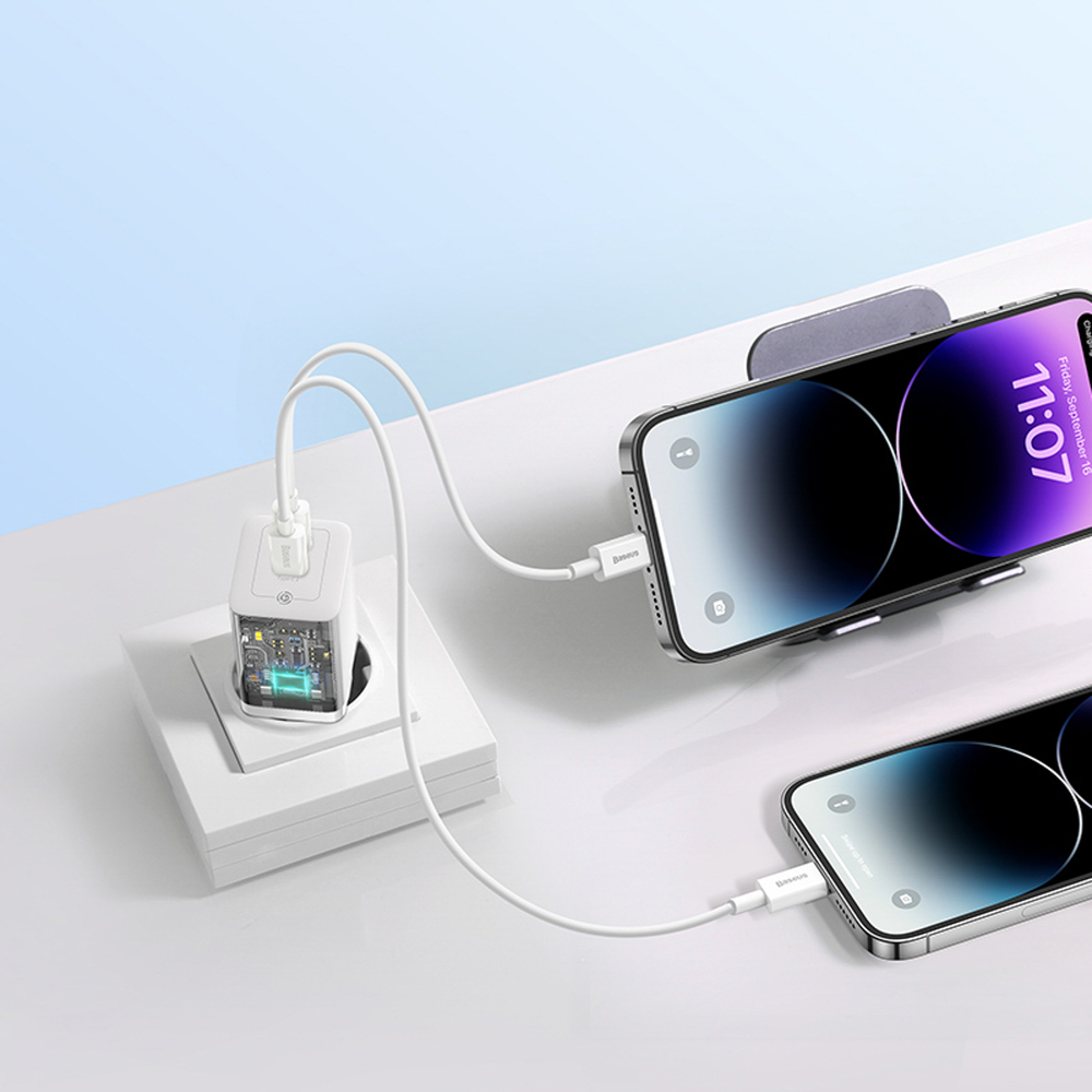 Baseus-GaN5-Pro-40W-2×USB-C-fali-tolto-–-feher-9