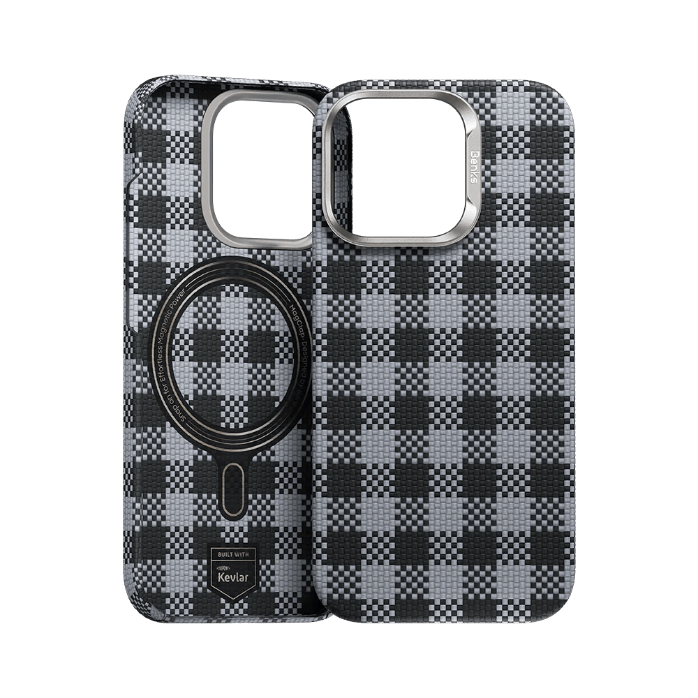 Benks Magnetic Armor Vichy Kevlar telefontok iPhone 16 Pro Max – fekete Benks Magnetic Armor Vichy Kevlar telefontok iPhone 16 Pro Max – fekete
