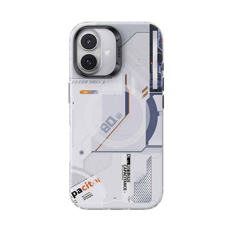Benks-Magnetic-Mecha-Series-telefontok-iPhone-16-Plus-–-feher-2