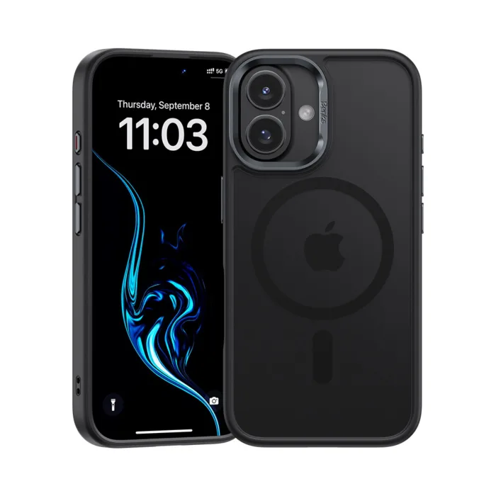 Benks Magnetic Mist Case Metal Frame telefontok iPhone 16 Plus – fekete