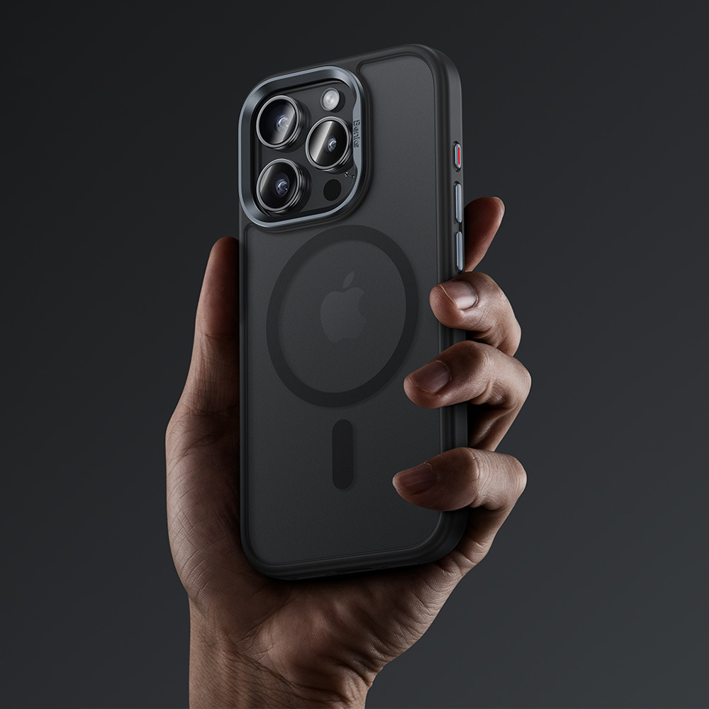 Benks-Magnetic-Mist-Case-Metal-Frame-telefontok-iPhone-16-Pro-–-szurke-2